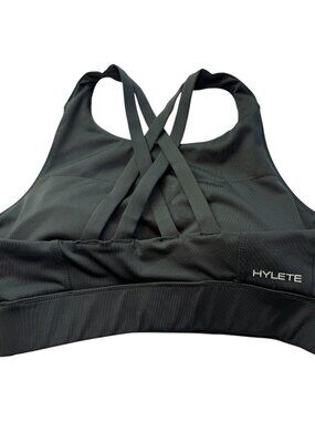 HYLETE Sports Bra Black.  Size Women's Medium Cross Back